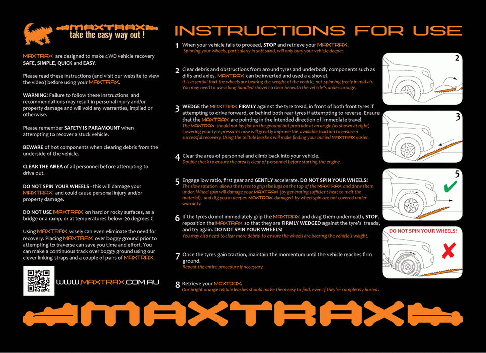 MAXTRAX MKII Recovery Tracks