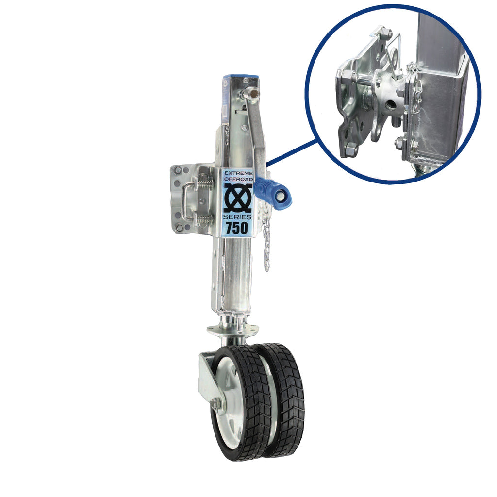 XO750T – Tube Mount – Offroad Trailer Jockey Wheel — Bushranger